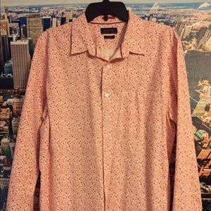 Denim & Flower Button Down Shirt